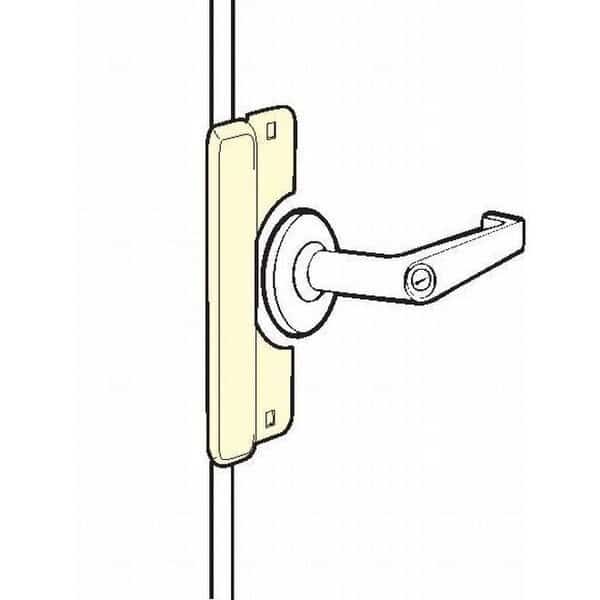 3-1/2" x 8" Latch Protector with Lever Cutout for Electric Strikes with EBF Fasteners