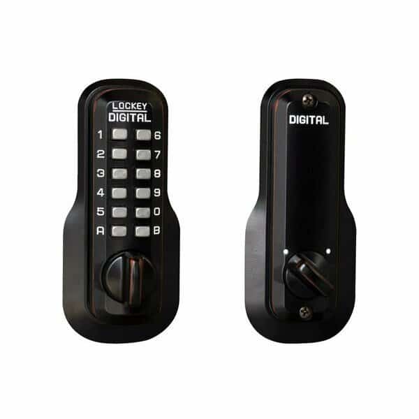 Mechanical Keyless Deadbolt, Single Sided, M210, Oil Rubbed Bronze