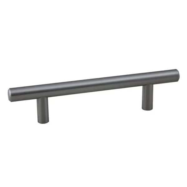 6" Bar Cabinet Pull with 3-3/4" Center to Center Satin Nickel Finish