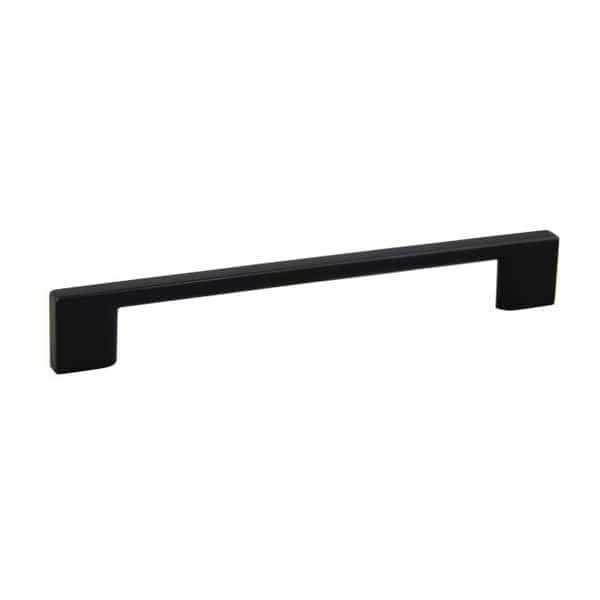 7-1/2" Miami Cabinet Pull with 6-3/10" Center to Center Matte Black Finish