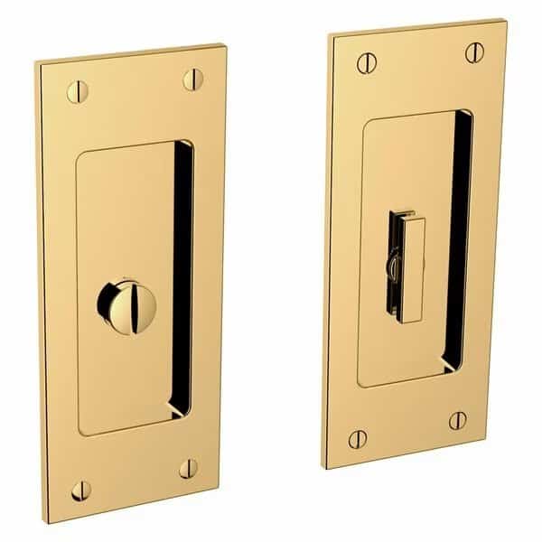 Privacy Sliding Door Locks Unlacquered Brass
