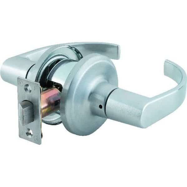 Hardware Summit Passage Lock with Adjustable Backset and Square Strike Satin Chrome Finish