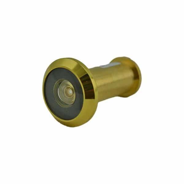 Solid Brass UL 190 Degree Door Viewer Bright Brass Finish