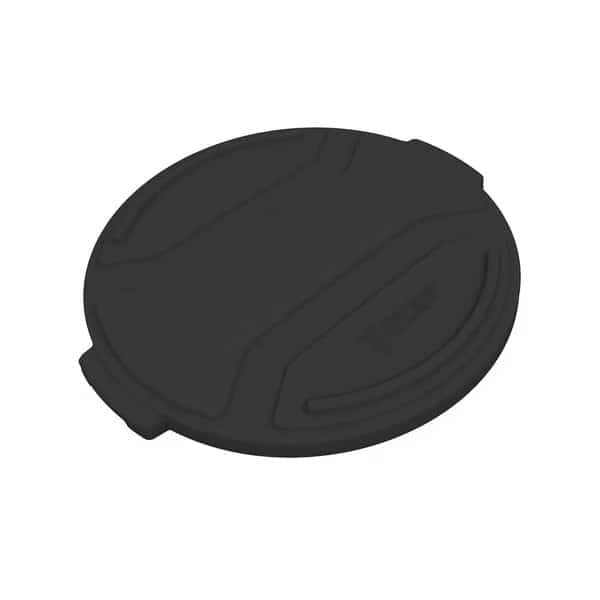44 Gal Lid Trash Can Lid, Black
