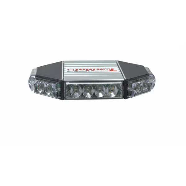 9in MINI LIGHT BAR POD w/32 HIGH INTENSITY LED'S & HARD MOUNT RED/WHITE LED'S : CLEAR LENSES