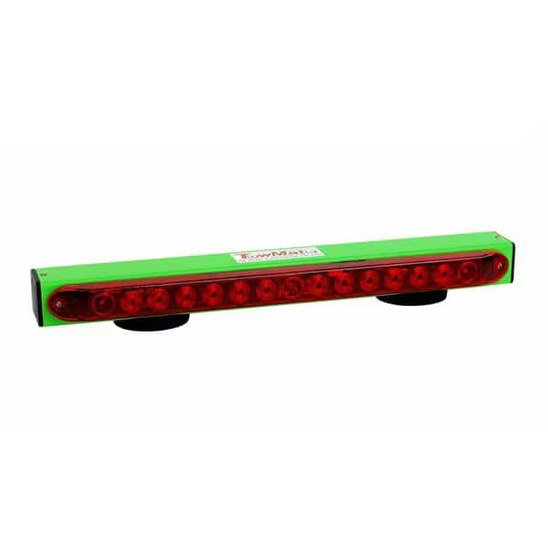 22in rechargeable, green, magnetic, LED wireless tow light w/hardwire transmitter.