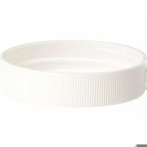 70-450 White P/P Continuous Thread Closure, Unlined Land Stacking Feature, Ribbed Skirt, Mat