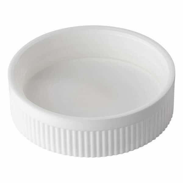 53-400 White  P/P Push And Turn Closure, F217.035 Pictorial, Crc, Ribbed Skirt, Cr053024