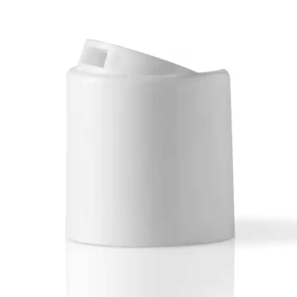 24-410 White P/P Dispensing, Press Top Closure, Round .275In Orifice Linerless Dome, Smooth Skirt