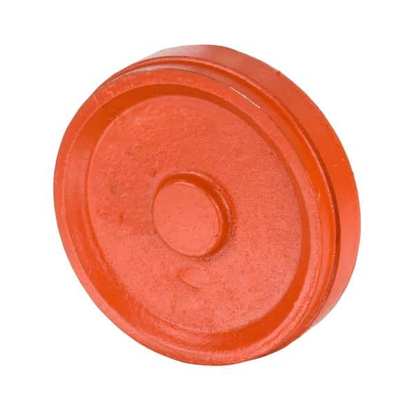 Grooved Pipe Fitting - Ductile Iron Orange Enamel-Coated - Cap - 4 Grooved End