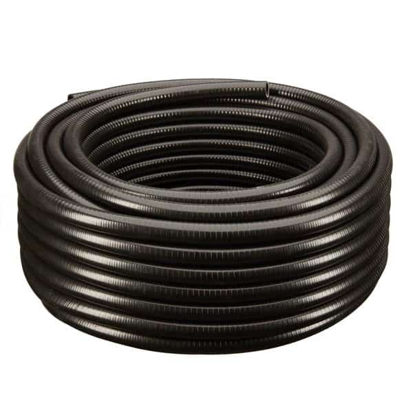 2"x50Ft Black Flexible PVC Pipe