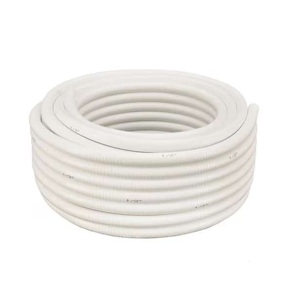 1-1/2"x100Ft White Flexible PVC Pipe