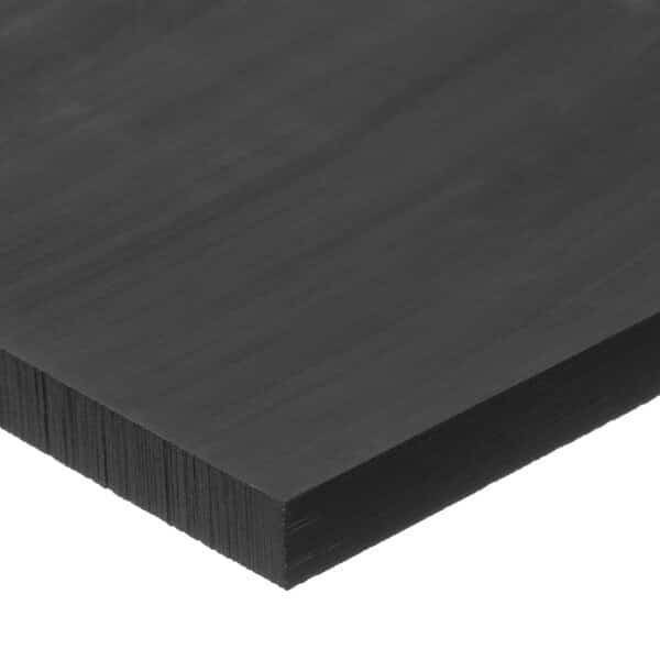 Black Acetal Copolymer Plastic Bar 12" L, 2-1/2" W