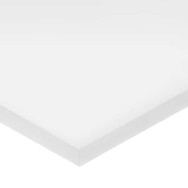 White PTFE Plastic Bar 24" L, 1" W, Usa Industrials, Mfr#: BULK-PS-PTFE-58