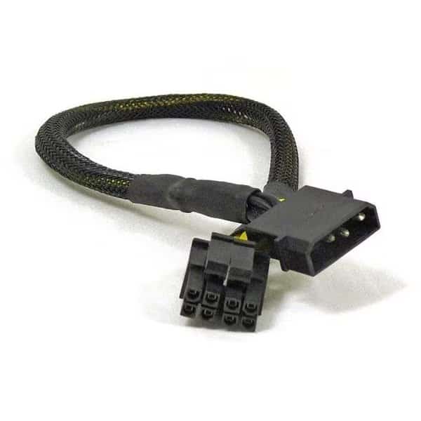 Works 22-100-12 Molex 4-Pin To EPS 8-Pin Cable Adapter; 13 in. Long