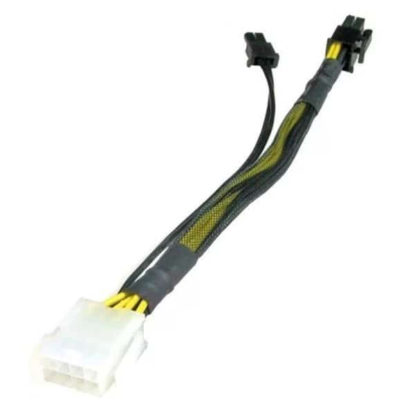 Works 22-100-29 EPS 8-Pin To PCI Express 6 Plus 2-Pin Cable Adapter; 9.5 in. Long