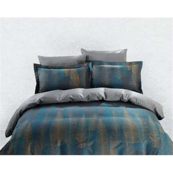 4 Piece Duvet Cover Sheets Set; Clocks - Twin Size