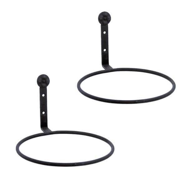 ACHLA Designs SFR-08-2 8 in. Flower Pot Ring; Black - Pack of 2