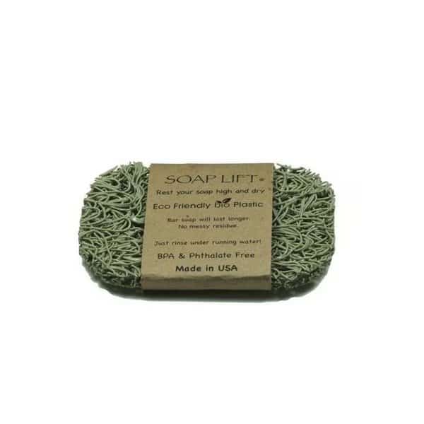 Soap Lift 9471202 0.25 x 4.5 x 3 in. Bio Plastic Bar Soap Saver - Sage