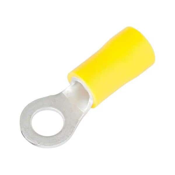 Ring Terminals, Yellow, 14PK