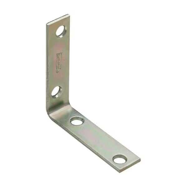 2.5 x 0.62 in. Inside Corner Steel Brace, Zinc Plated