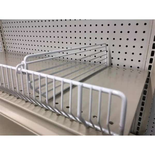 Steel Wire Binning Shelving Unit White15 x 0.5 x 3 in.