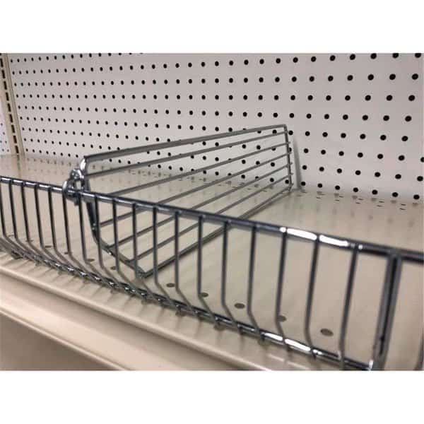 Steel Wire Binning Shelving Unit Silver0.5 x 3 x 22 in.