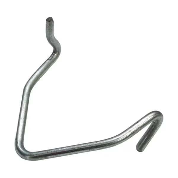 9 in. 11 Gauge Gray & Silver Galvanized Steel T-Post Clip - Pack of 100