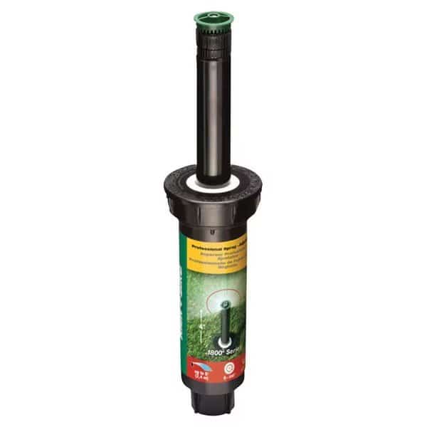1800 Series 4 in. Adjustable Pop-Up Sprinkler; Black - 8 ft.