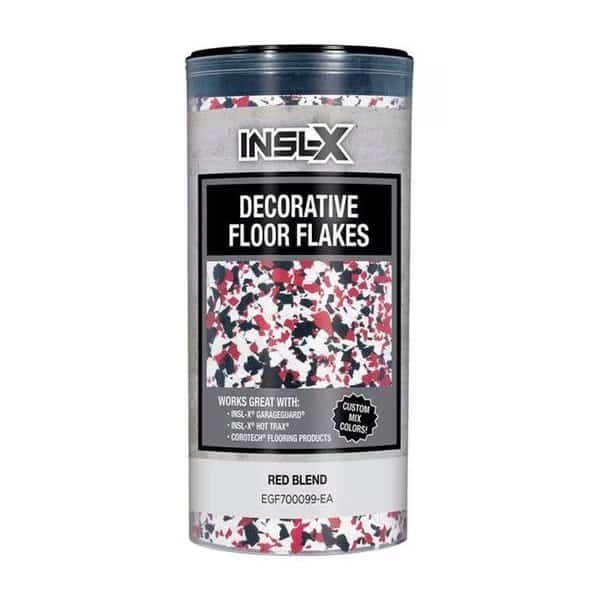 Insl-X 1895275 Flat Red Blend Decorative Color Flakes & Chips; 10 oz