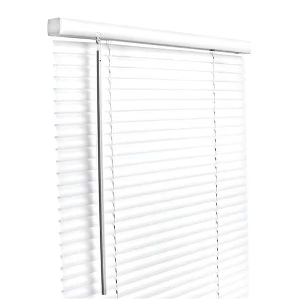 Vinyl 1 in. Cordless Mini-Blinds, 43 x 64 in. - White