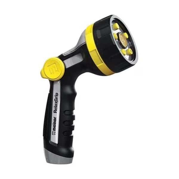 Melnor 7803158 RelaxGrip 5 Pattern Adjustable Metal Hose Nozzle