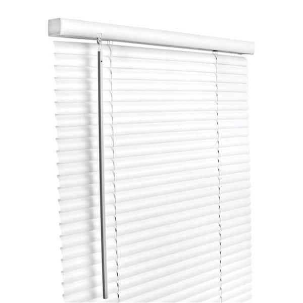 Vinyl 1 in. Mini-Blinds, 36 x 64 in. White Cordless