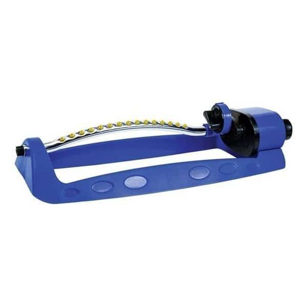 Rugg 7690605 3000 sq. ft. Aluminum Head Sled Base Oscillating Sprinkler - Blue