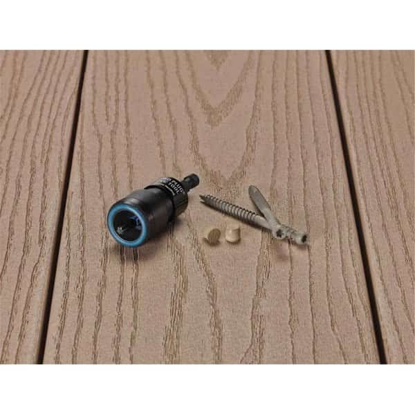 No.10 x 2.75 in. Star Trim Head Epoxy Coated Carbon Steel Deck Screws & Plugs Kit, Starborn, Mfr#: 5001380