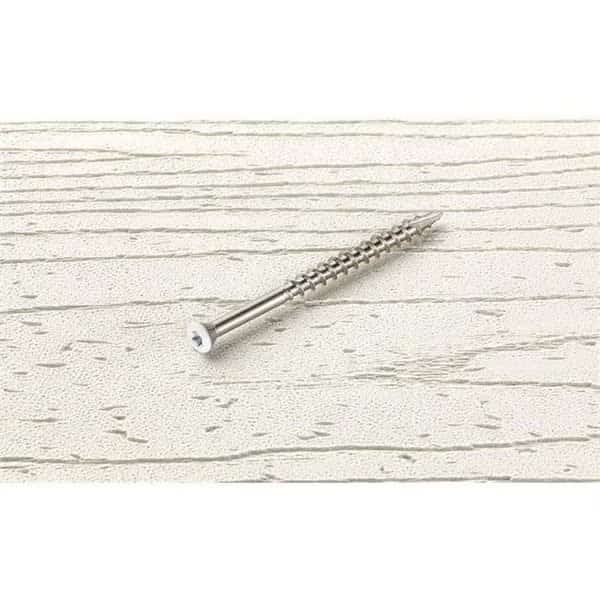 Starborn 5001462 No.8 x 2.5 in. Star Trim Head Stainless Steel Deck Screws; Pack of 350