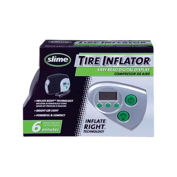 12V Tire Inflator & Gauge - Silver