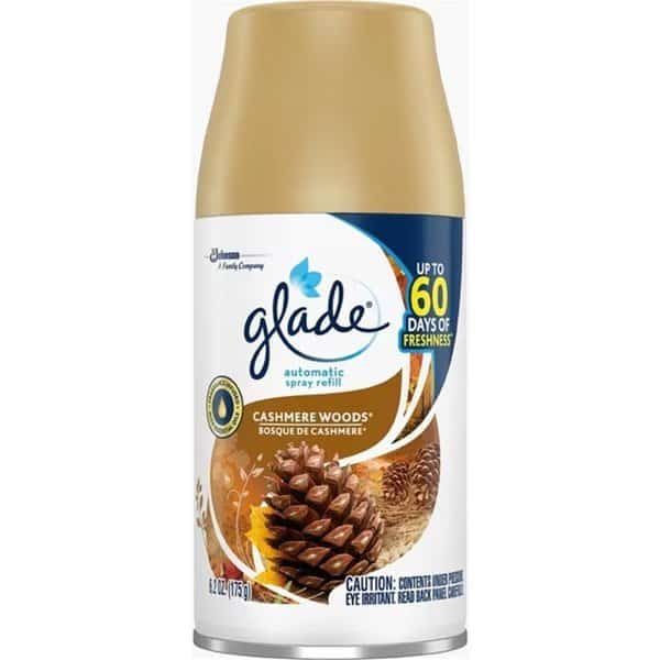 6.2 oz Aerosol Cashmere Woods Scent Air Freshener Refill - Case of 6