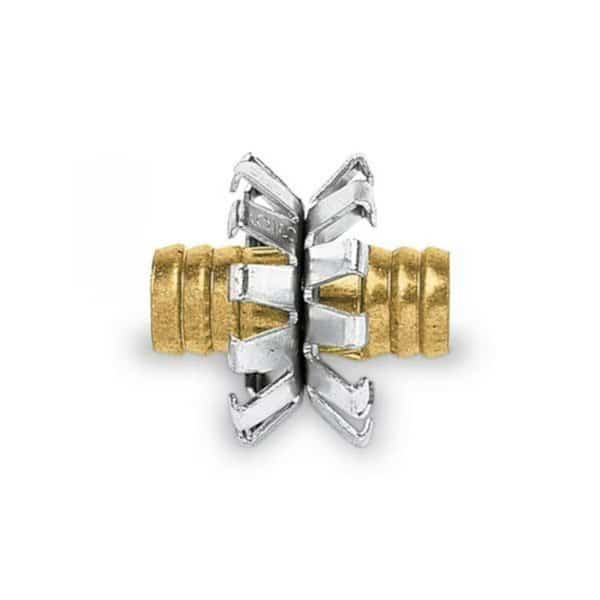 Heavy Duty 0.625 in. Brass Threaded Male Clinch Hose Mender