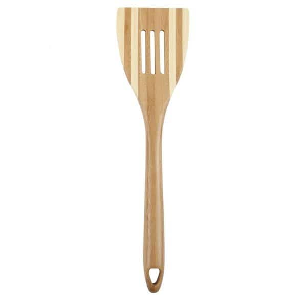12 in. Pro Chef Beige Bamboo Slotted Spatula