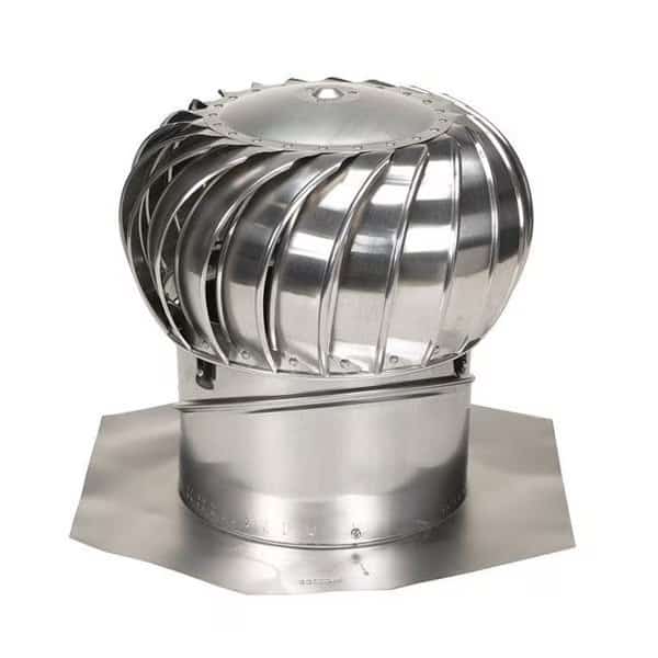 Air Vent 5005664 21.3 x 14 in. Dia. Air Hawk Mill Aluminum Turbine & Base