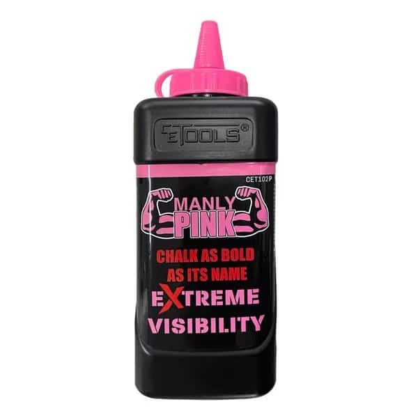 10 oz. Extreme Visibility Standard Marking Chalk - Fluorescent Pink