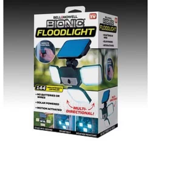 Bionic Solar Powered 5 W LED Floodlight, Black