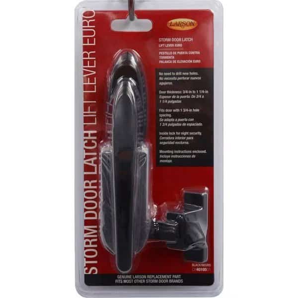 Larson 5035249 Euro Zinc Lift Lever Latch; Black
