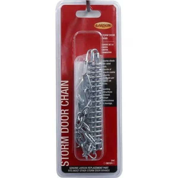 Larson 5035263 Zinc-Plated Mill Steel Storm Door Wind Chain; Mill - 9 Piece