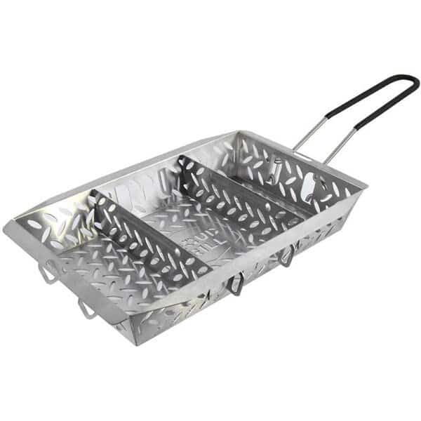 15 x 10 in. Ultraversatile Stainless Steel Grill Basket, Silver