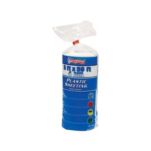 626156 4 mil 3 x 50 ft. Film Polyethylene Sheeting - Clear