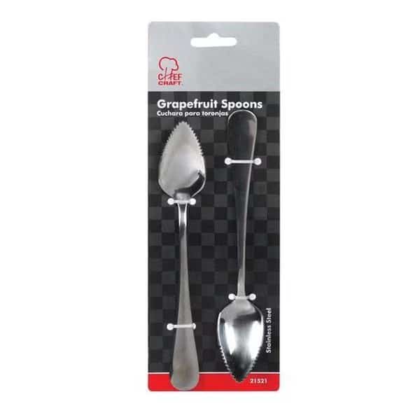 Chef Craft 21521 Stainless Steel Grapefruit Spoons- pack of 3