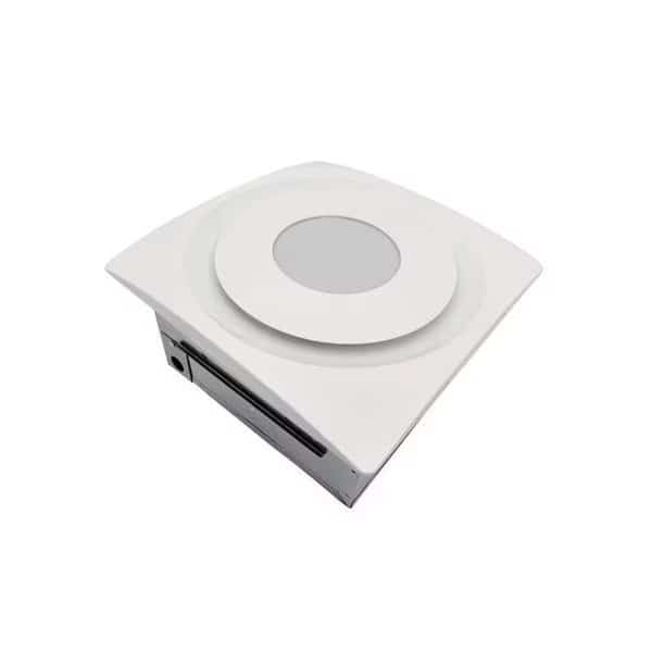 Aero Pure AP904-SL W 90 CFM Quiet Bathroom Fan with LED Light - White