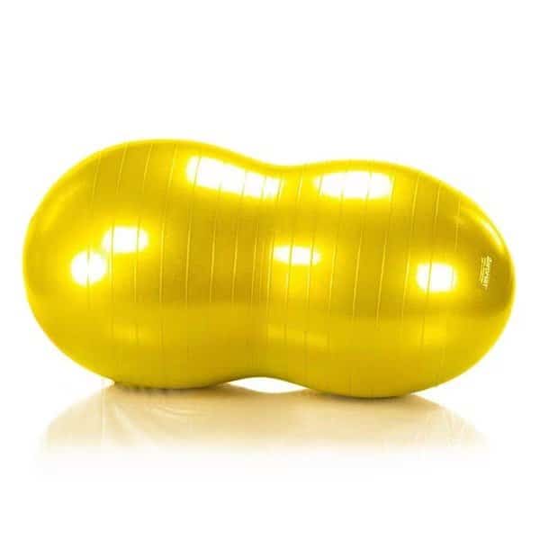 AGM Group 35248 70 cm Aero Mat Therapy Peanut Ball Burst Resistance; Yellow
